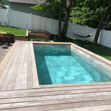 Urban Small Backyard Makeover with Plunge Pool