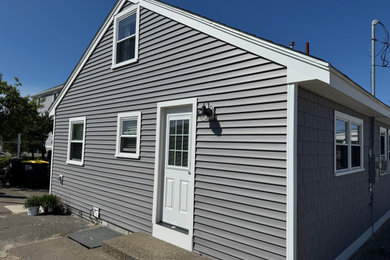 Inspiration for a coastal exterior home remodel in Boston