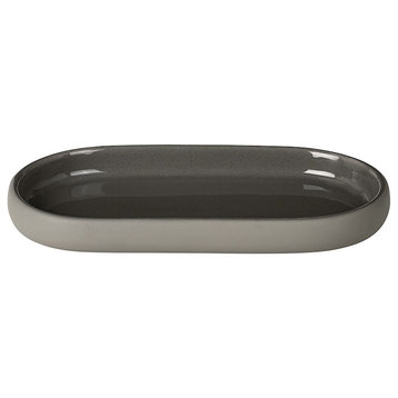 Blomus Sono Oval Tray, Taupe
