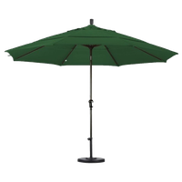 California Umbrella 11' Patio Umbrella in Hunter Green