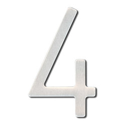 Self-Adhesive Stainless Steel 3" Numbers - House Numbers