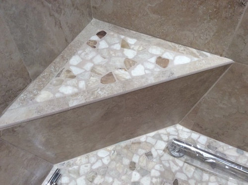 pebble tile shower floor sealant