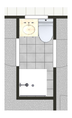 corner jack and jill bathroom layout