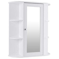 White Bathroom Wall Mounted Medicine Cabinet with Storage Shelves