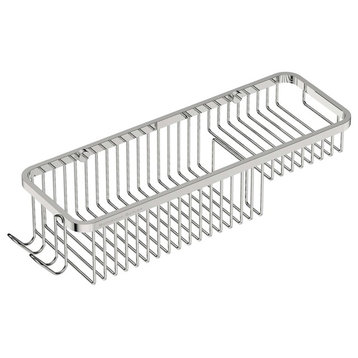 9122 Shower And Soap Basket Combo, Polished Stainless Steel
