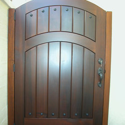 Clean and Simple Wood Gates - Home Fencing And Gates
