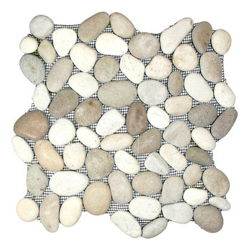 Java Tan and White Pebble Tile