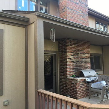 LP Smartside 4x8 sheets, Anderson 400 series Casement windows and trim
