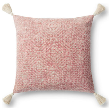 Loloi P0621 Pink 13" x 21" Cover w/Down Pillow