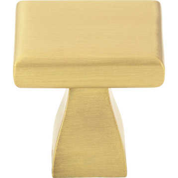 Elements 449 Hadly 1 Inch Square Cabinet Knob - Brushed Gold