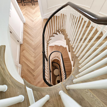 Project #131 | Three-Story Elliptical Staircase in Historic Home