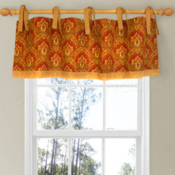 Tie Top Valance with Banding - Valances