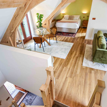 Internal Staircase to Room Above Garage Outbuilding