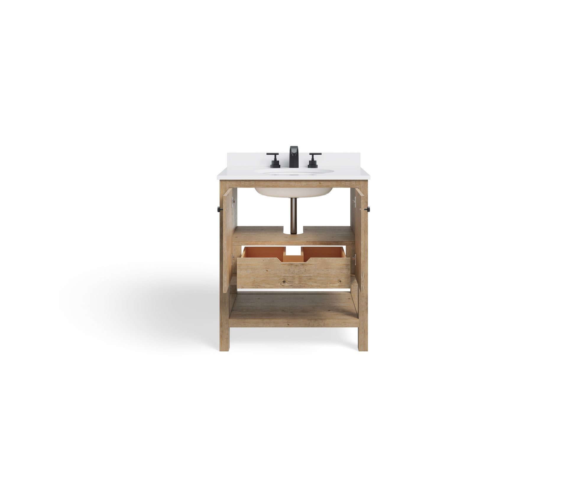 Savannah Bathroom Vanity, Acacia, 30", Single Sink, Freestanding