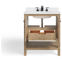Savannah Bathroom Vanity, Acacia, 30", Single Sink, Freestanding