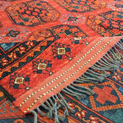Red and Blue - Area Rugs