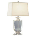 Robert Abbey - Robert Abbey 3329W Artemis - One Light Crystal Table Lamp - Artemis One Light Crystal Table Lamp Silver and Rectangular Off-White Dupioni Silk Shade *UL Approved: YES *Energy Star Qualified: n/a  *ADA Certified: n/a  *Number of Lights: Lamp: 1-*Wattage:60w Torpedo Candelabra bulb(s) *Bulb Included:No *Bulb Type:Torpedo Candelabra *Finish Type:Silver