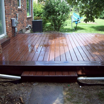 TREX TRANSCENDS FIRE PIT COLOR DECK WITH VL BORDER