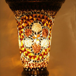 Pointy Turkish Style Mosaic Pendant Lighting 17cm - Pendant Lighting