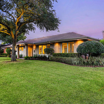Oversized corner lot with detailed landscape