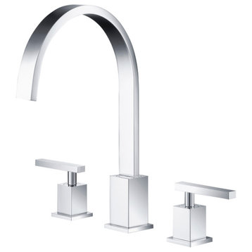 Isenberg 150.2000 - Three Hole 8" Widespread Two Handle Bathroom Faucet