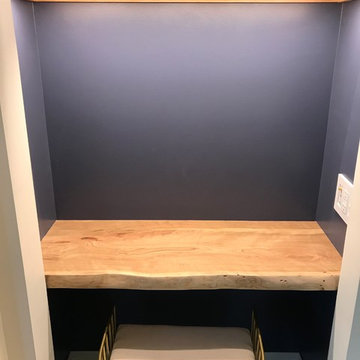 Writing Nook with live edge slab