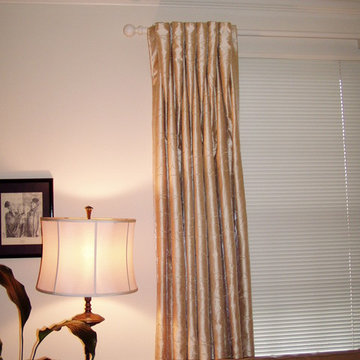 Custom Inverted-Pleated Draperies