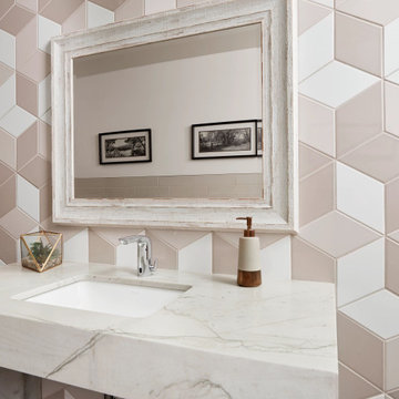 Mont Blanc Quartzite Powder Room