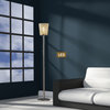 Fifth Avenue Crystal LED Torchiere Floor Lamp With Dimmer, Brass
