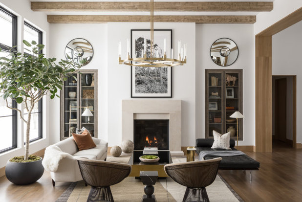 Contemporary Living Room by Cornelius Homes, Inc.