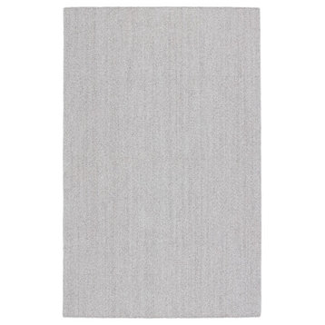 San Clemente Maracay Sac01 Solid Color Rug, Light Gray and White, 2'0"x3'0"