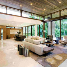Timber split level ceiling