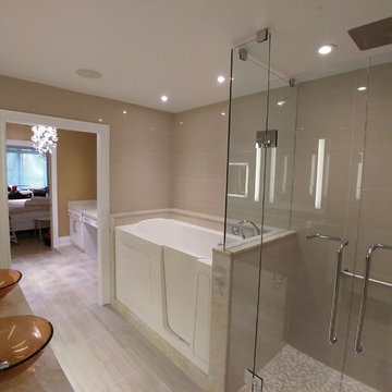 Condominium Washroom renovation Handicap accessible