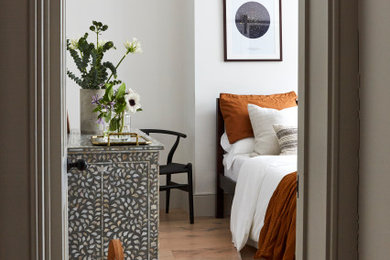 Inspiration for a traditional bedroom in London.