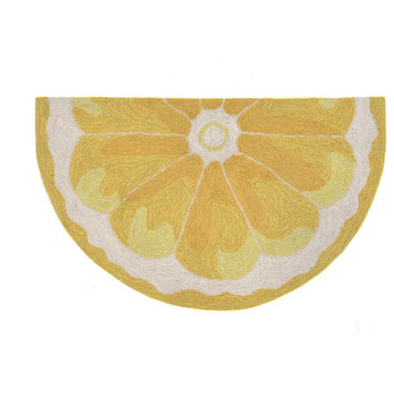 Frontporch Lemon Slice Indoor/Outdoor Rug Yellow 2'6x4'