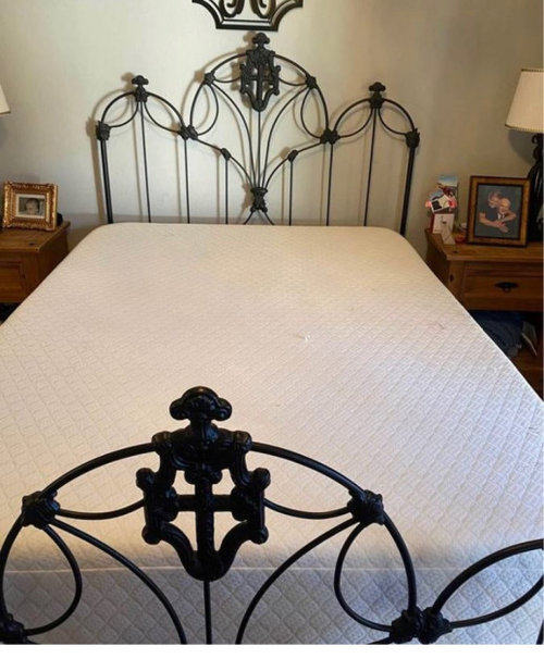 Iron bed finish
