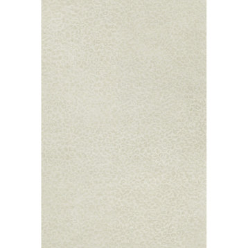 Leopardess Hand-Tufted Responsible Wool Area Rug, Snow, 6' X 9'