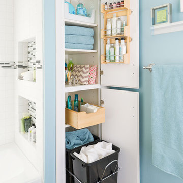 Storage-Packed Small Bathroom Makeover