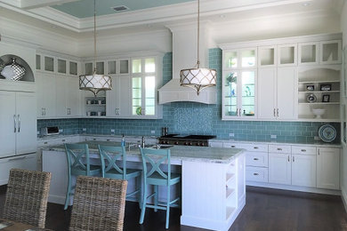 Inspiration for a transitional kitchen remodel in Miami