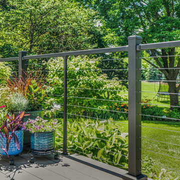 Deer Park Composite Deck with TimberTech® Reserve Driftwood & Westbury Bella Cav