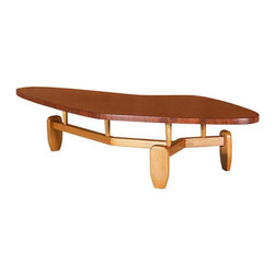 John Keal "Outrigger" Floating Top Coffee Table for Brown Saltman - Coffee Tables