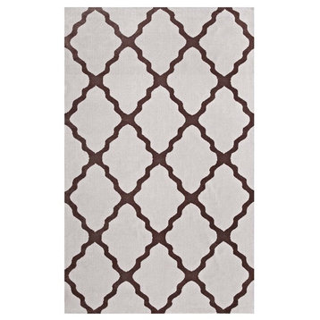 Marja Moroccan Trellis 8'x10' Area Rug, Brown and Gray