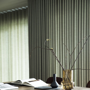 Gardinstof i lounge-stil til hjemmet