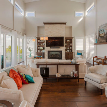 Bright and Airy Contemporary Living Room with Panoramic Views