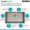 Kraus Standart Pro 32" 16 Gauge Undermount Single Bowl Stainless Steel Sink