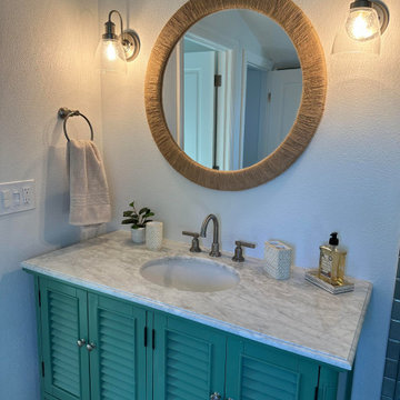 Smaller Primary Bath becomes Luxurious Spa Retreat