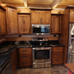 Coe Hill, Ontario   Rustic Wormy Ash Cottage Kitchen - Products