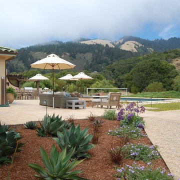 Stinson Beach Coastal Mediterranean Backyard Remodel