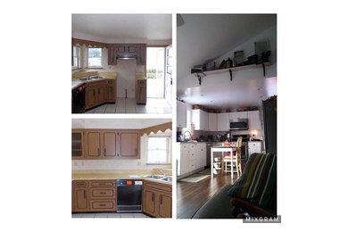 Kitchen - farmhouse kitchen idea in Other