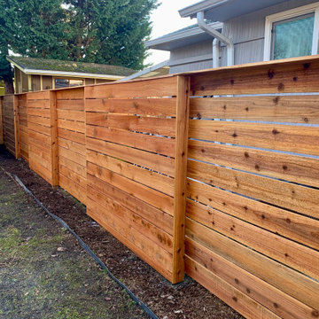 Horizontal Cedar Fence